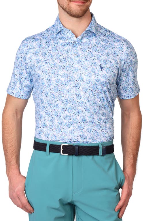 Tailorbyrd Color Splash Performance Polo In Seafoam