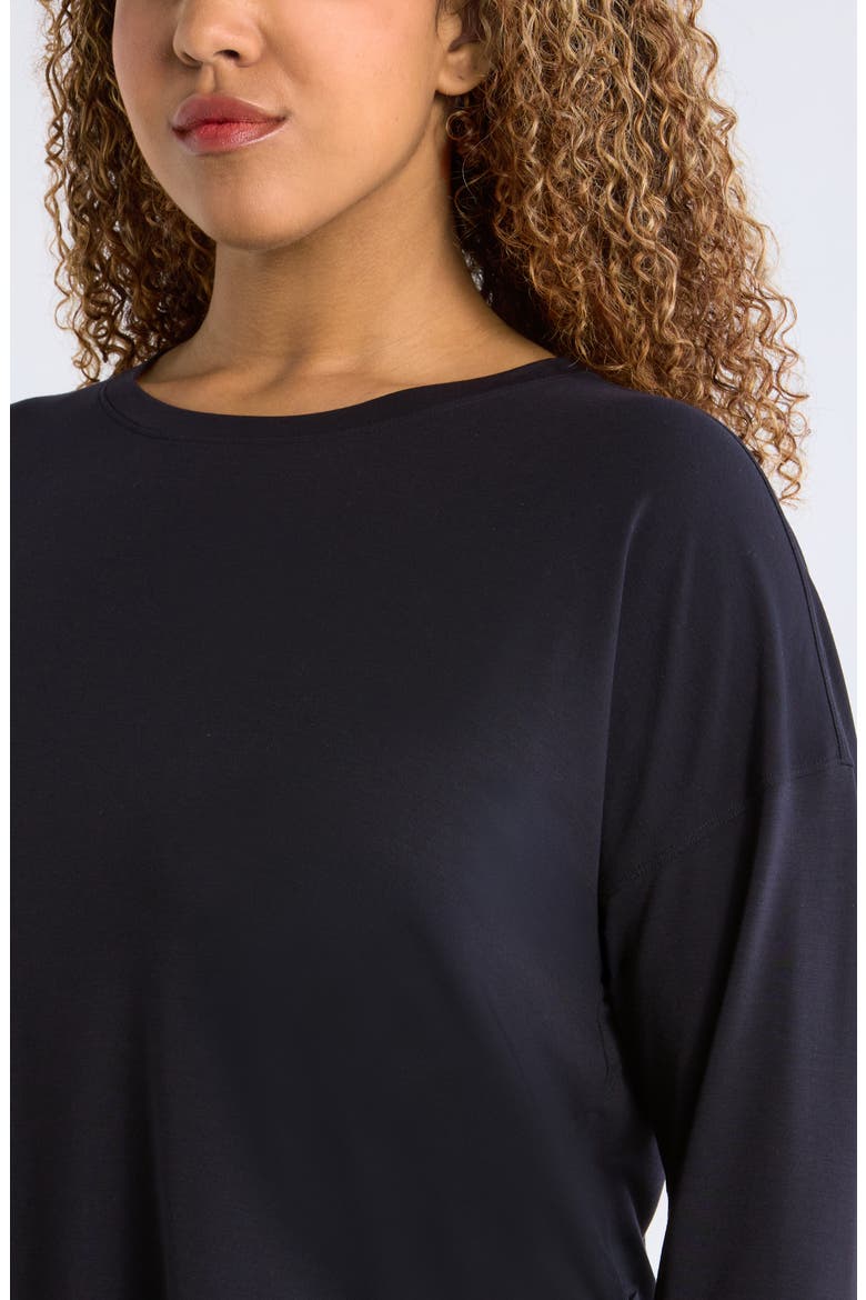 Breathe Long Sleeve Performance T-Shirt, Alternate, color, BLACK