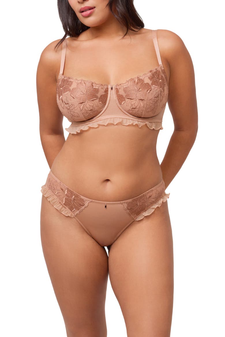 Golden Hour Flirt Underwire Spacer Bra, Alternate, color, ROSE GOLD