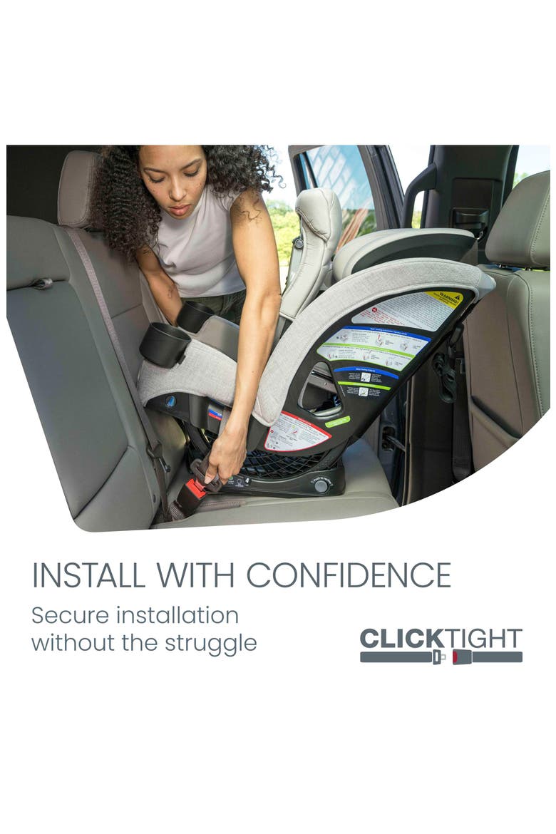 One4Life® ClickTight® All-in-One Car Seat & Booster Combo, Alternate, color, RAVEN BLACK