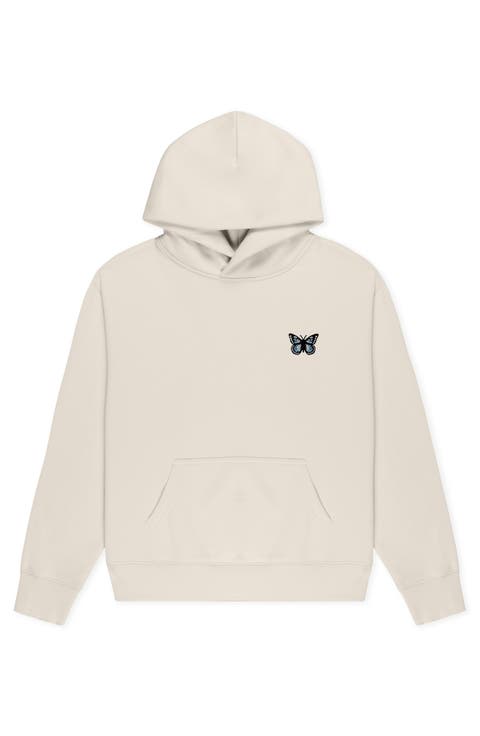 Butterfly Relaxed Midweight Fleece Pullover Hoodie
