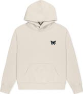 Dalix Butterfly Relaxed Midweight Fleece Pullover Hoodie