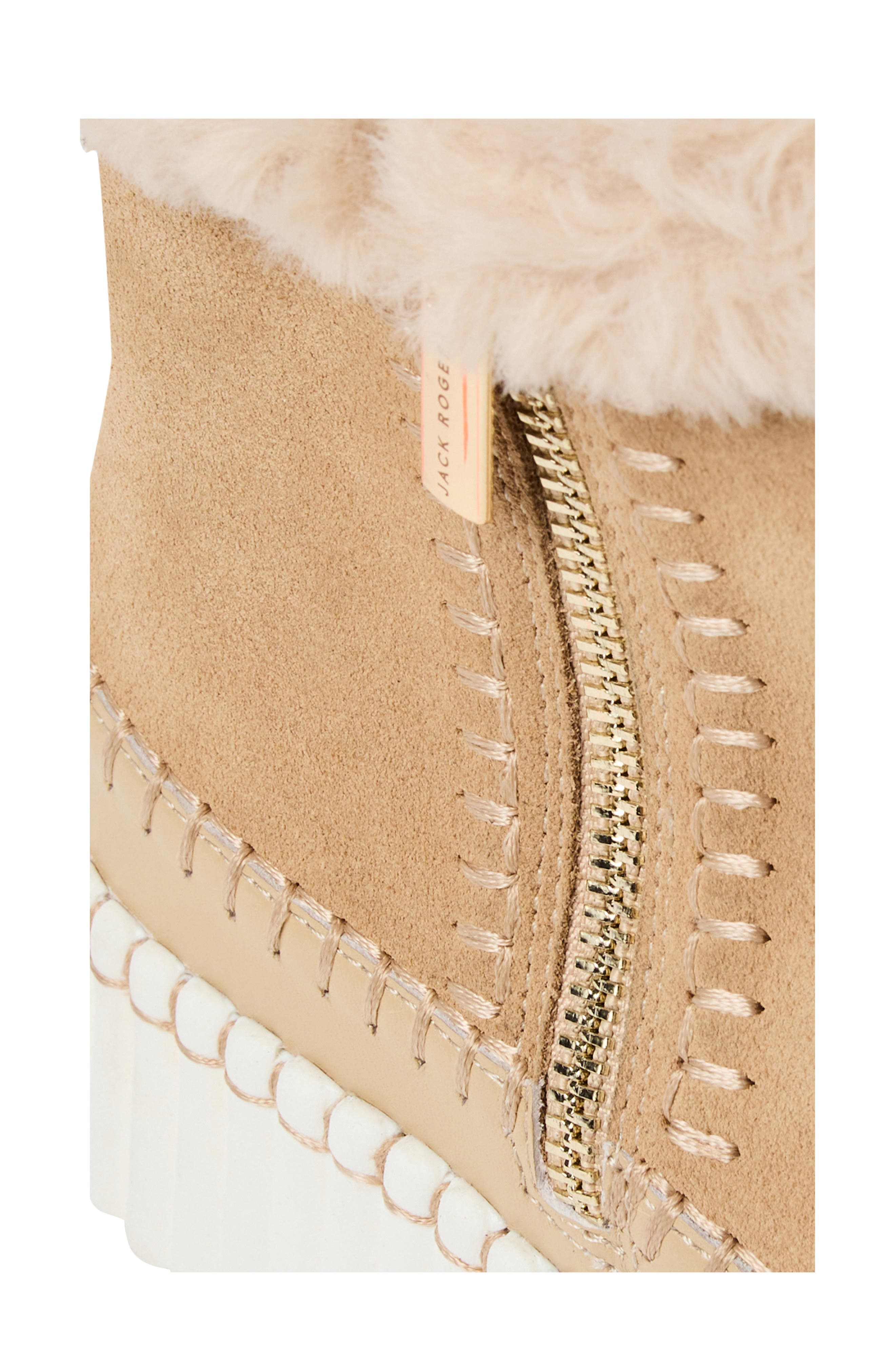Janetta Faux Fur Bootie, Alternate, color, CAFE AU LAIT