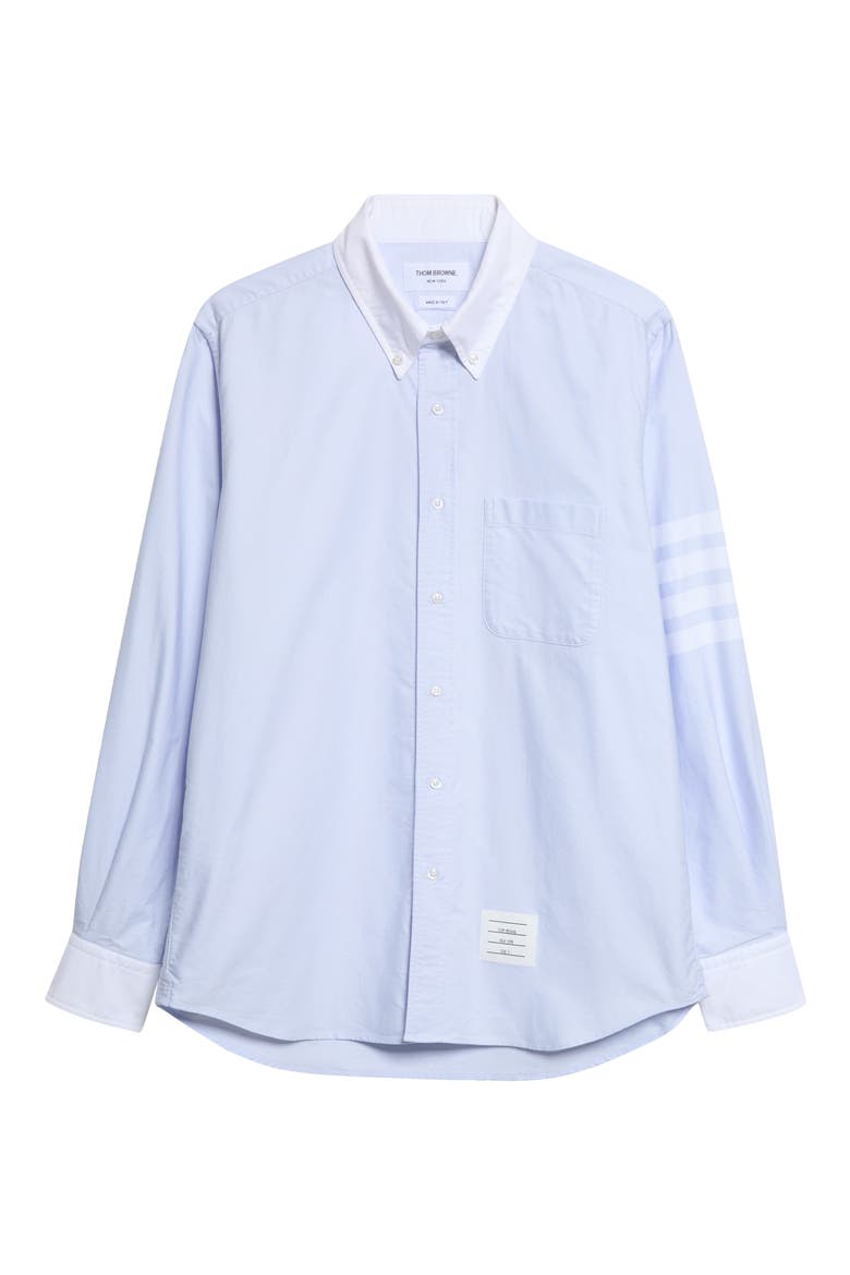 Straight Fit Cotton Button-Down Shirt, Alternate, color, LIGHT BLUE