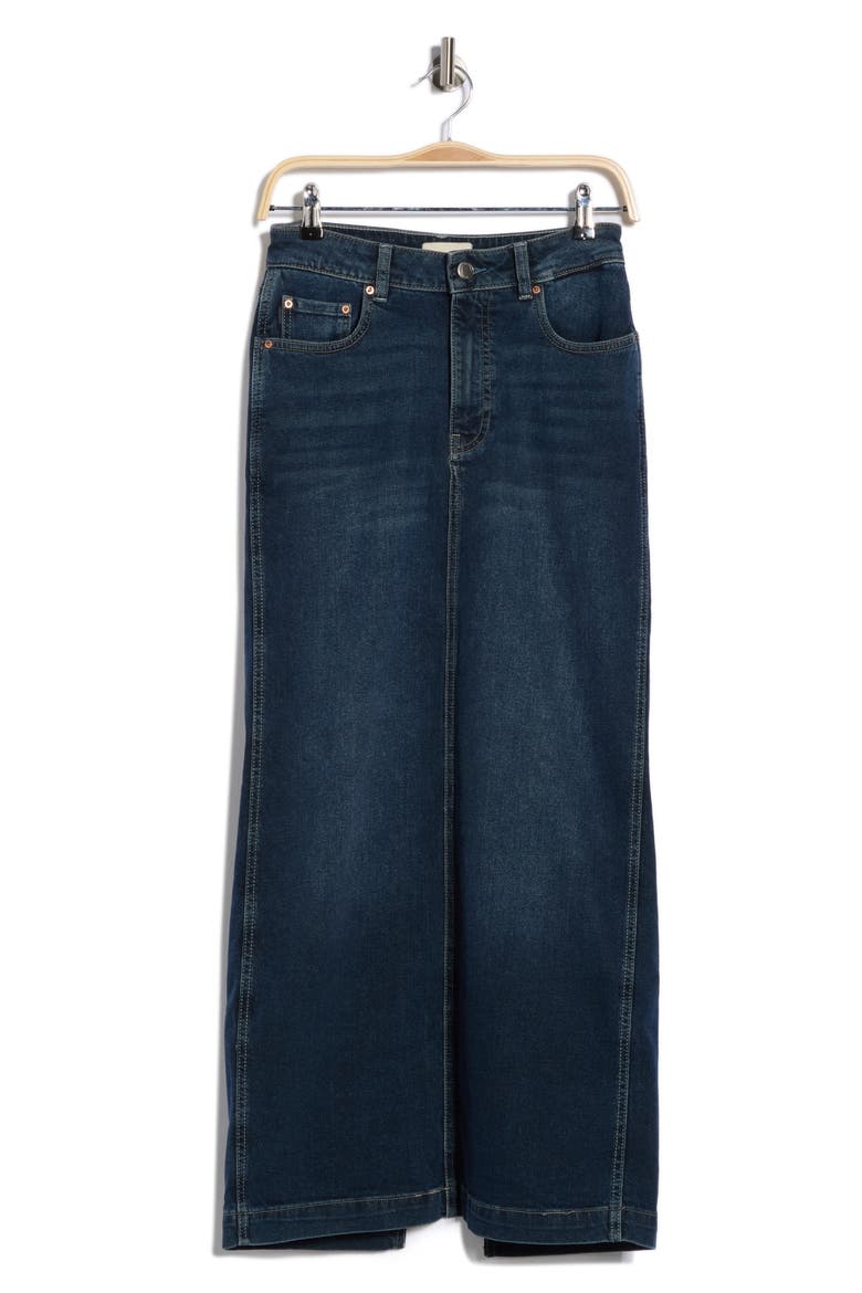 Lexie High Waist Denim Maxi Skirt, Alternate, color, CROMER
