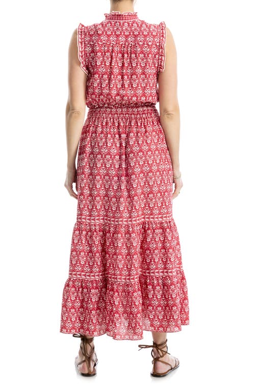 Max Studio Floral Maxi Dress In Pink