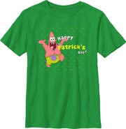 SpongeBob SquarePants Boy's SpongeBob SquarePants Happy Patrick's Day Graphic T-Shirt