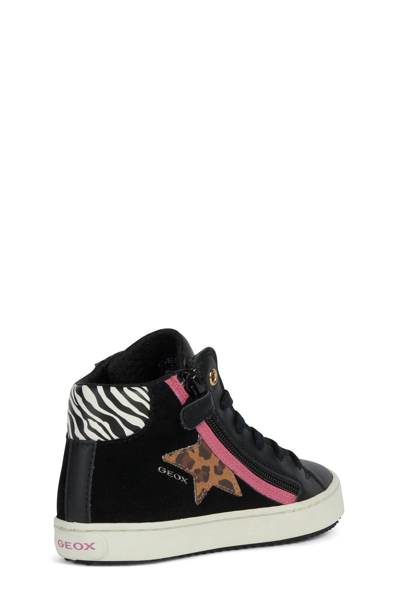 Geox Kids' Kalispera High Top Sneaker, Alternate, color, 