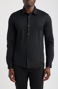 BOSS Roan Slim Fit Performance Button-Up Shirt