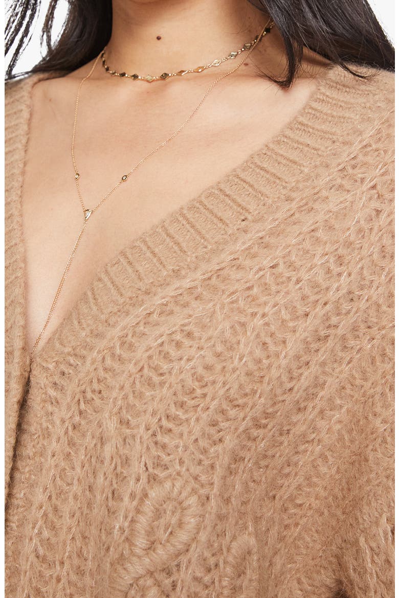 The Puffy Sleeve Varsity Cardigan, Alternate, color, COTTON CANDY