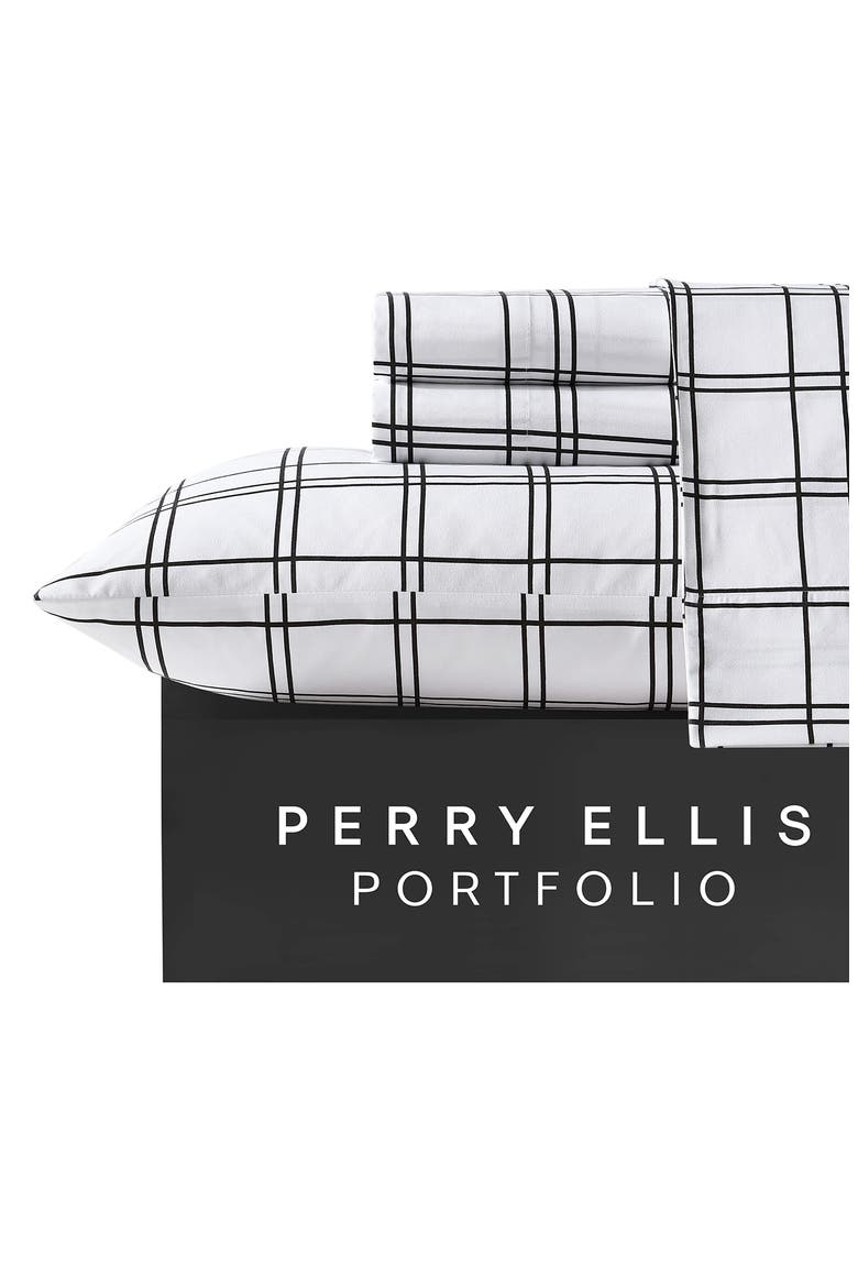 Portfolio Malo Sheet Set, Alternate, color, WHITE/ BLACK