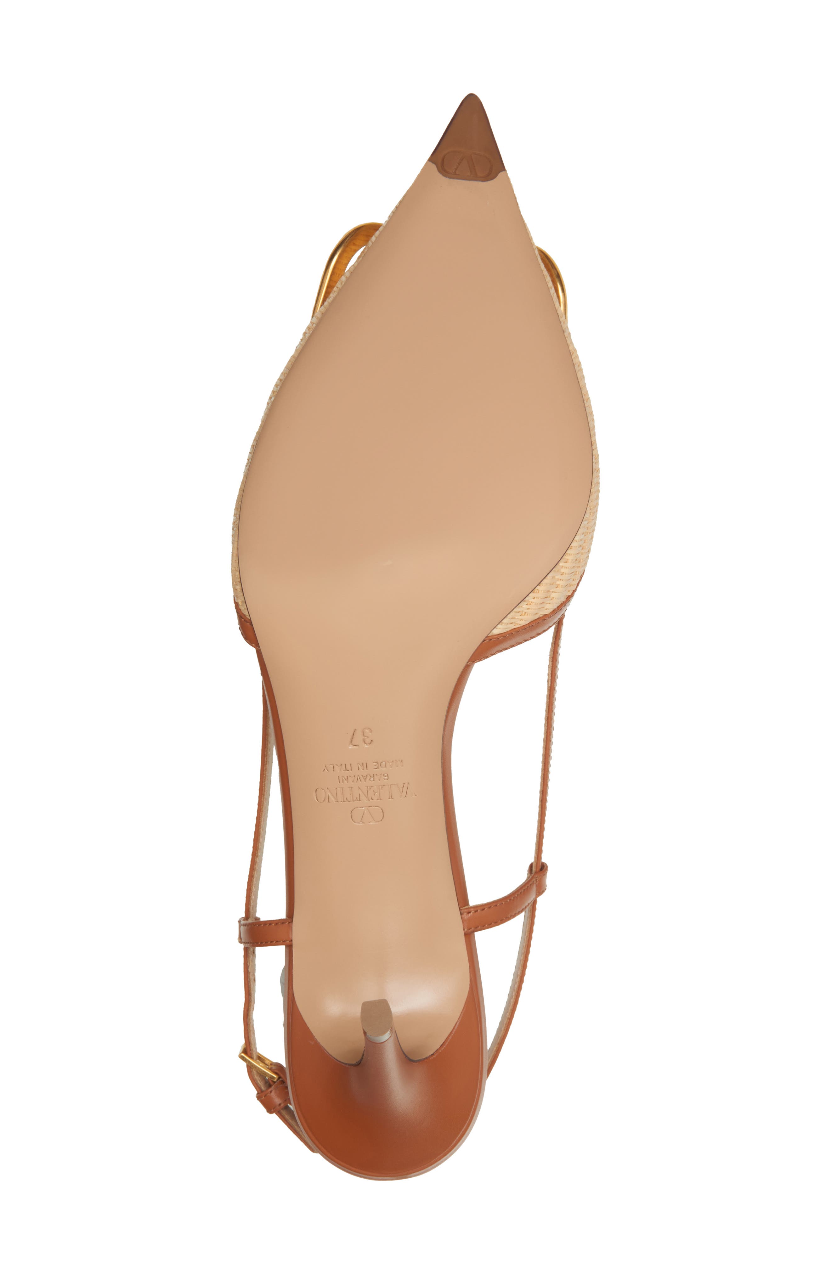Valentino Garavani VLOGO Signature Slingback Pump, Alternate, color, Beige