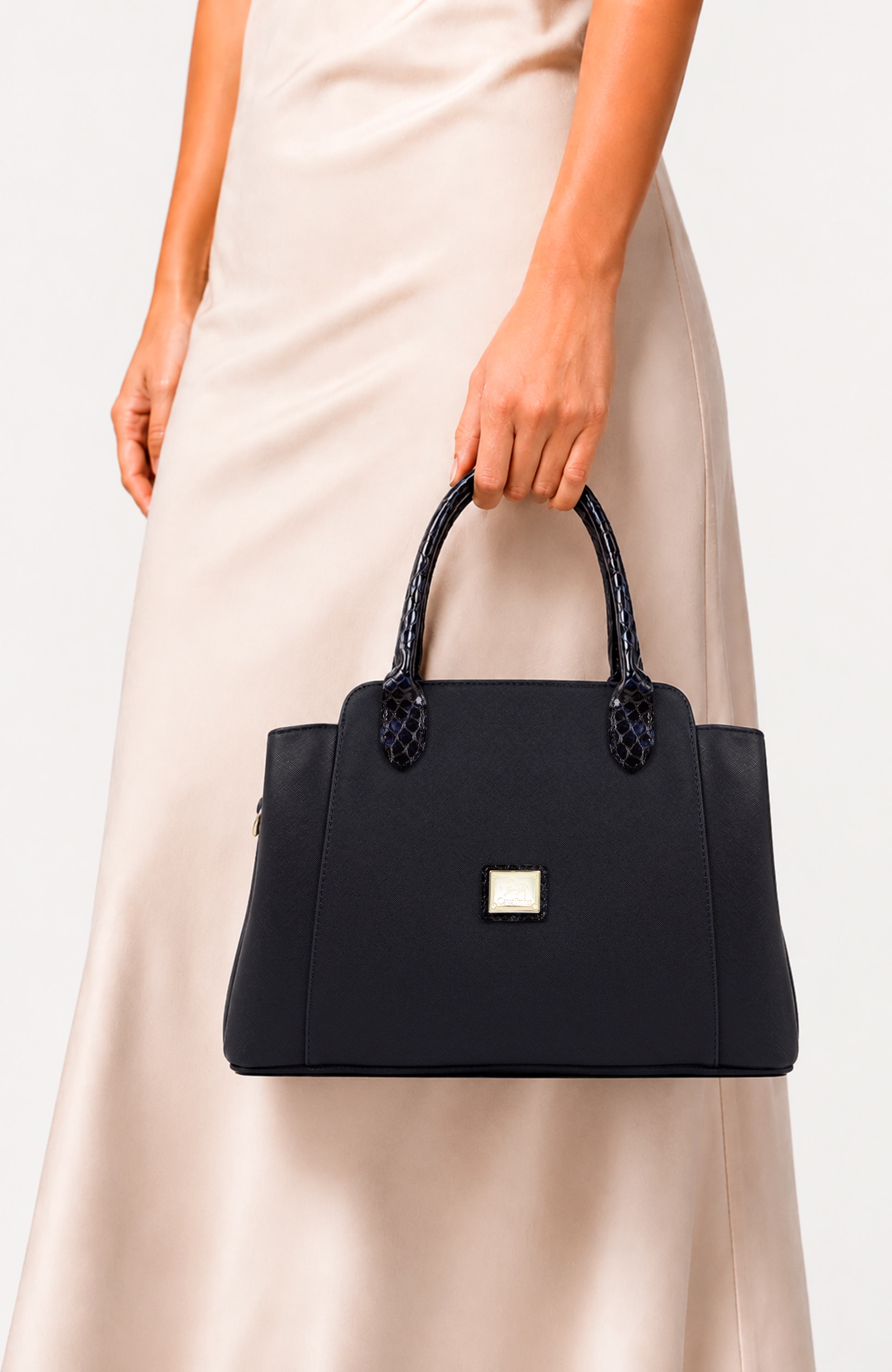 Cherry Blossom 533 Handbag, Alternate, color, Navy