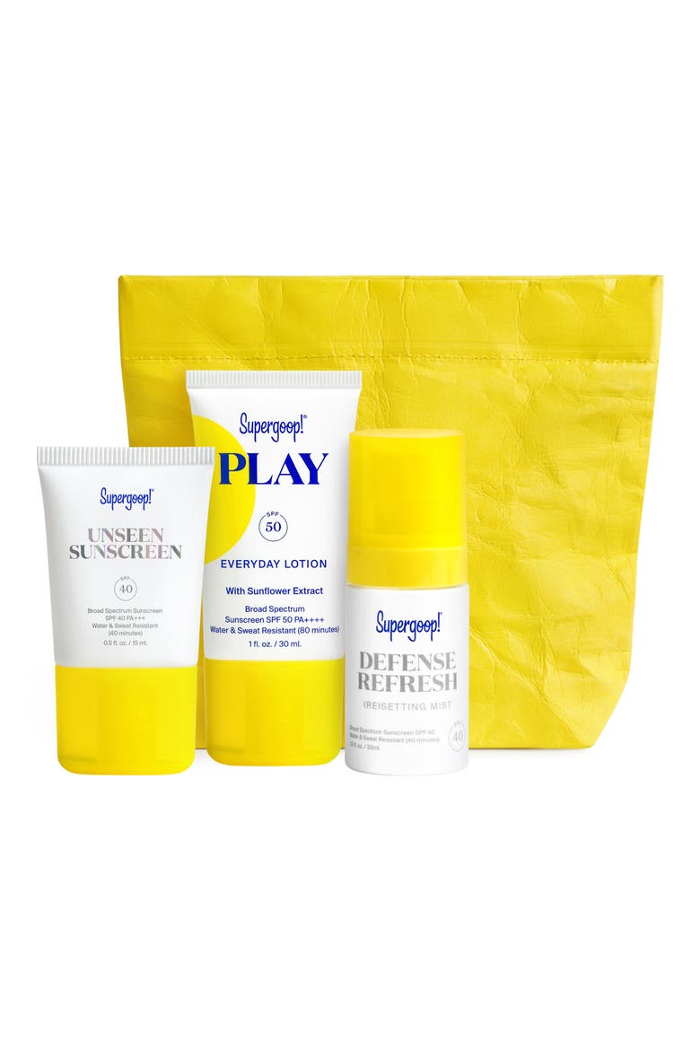Supergoop! SPF From Head-to-Toe Sunscreen Set, Main, color, NO COLOR
