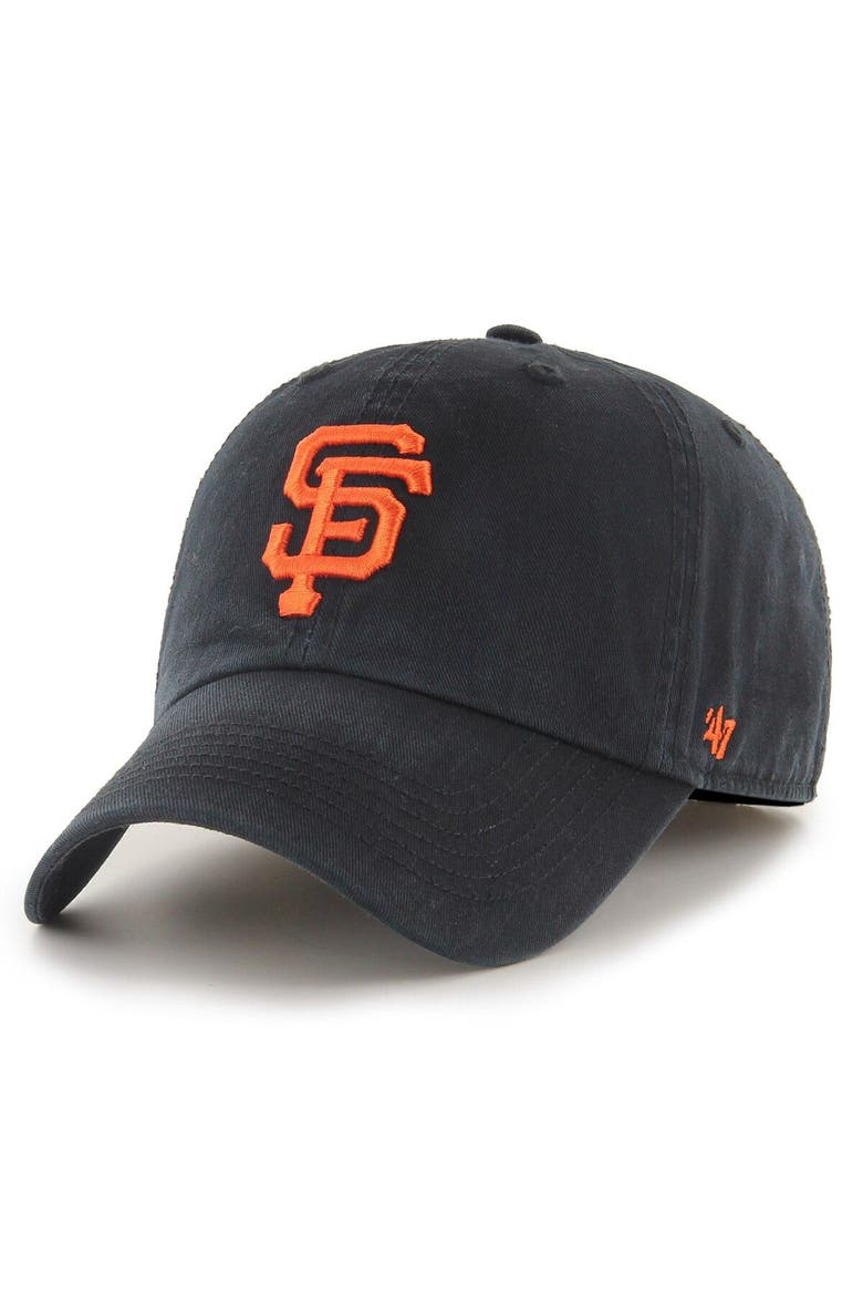 Men's '47 Black San Francisco Giants Franchise Logo Fitted Hat, Main, color, Black