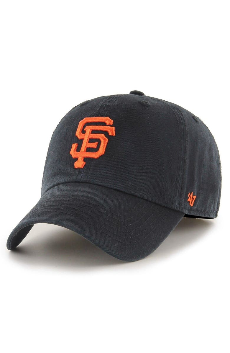 '47 Men's '47 Black San Francisco Giants Franchise Logo Fitted Hat, Main, color, Black