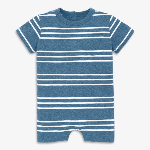 Baby Heathered Pocket Shortie In Stripe