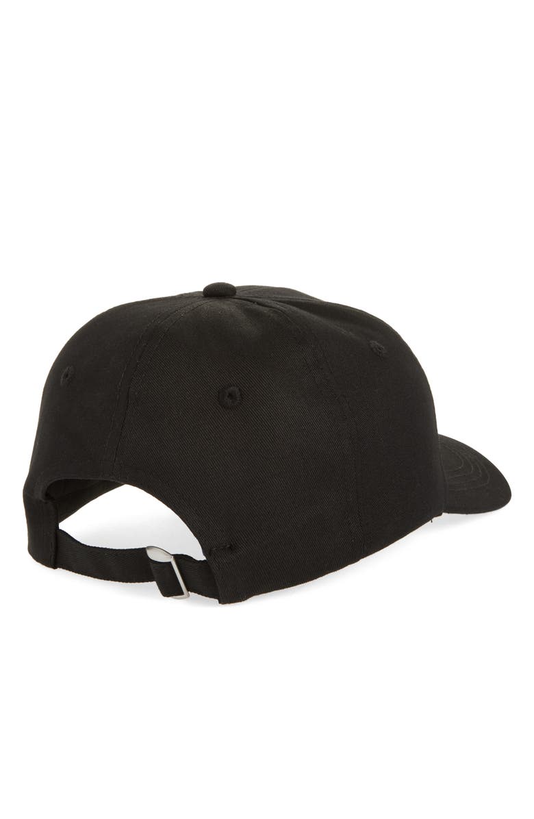 NORDSTROM RACK Classic Cotton Baseball Cap, Alternate, color, Black