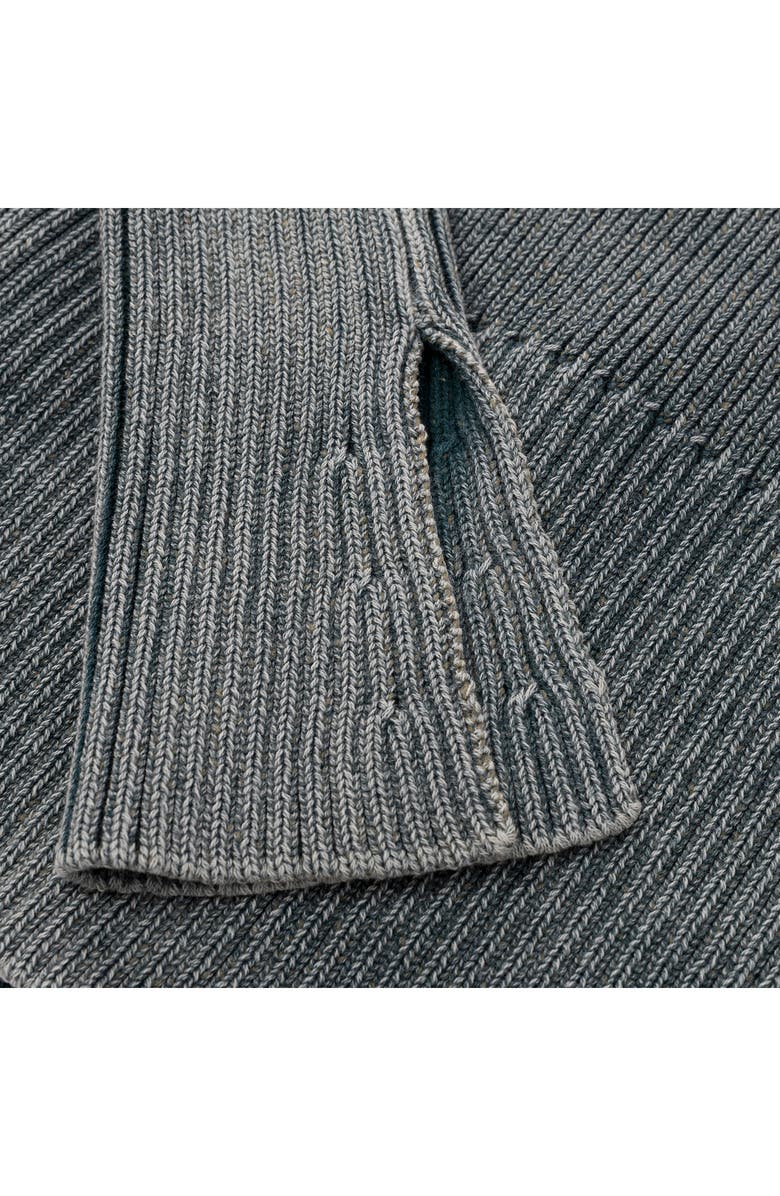 HONOR THE GIFT Shawl Collar Zip Cardigan, Alternate, color, Green