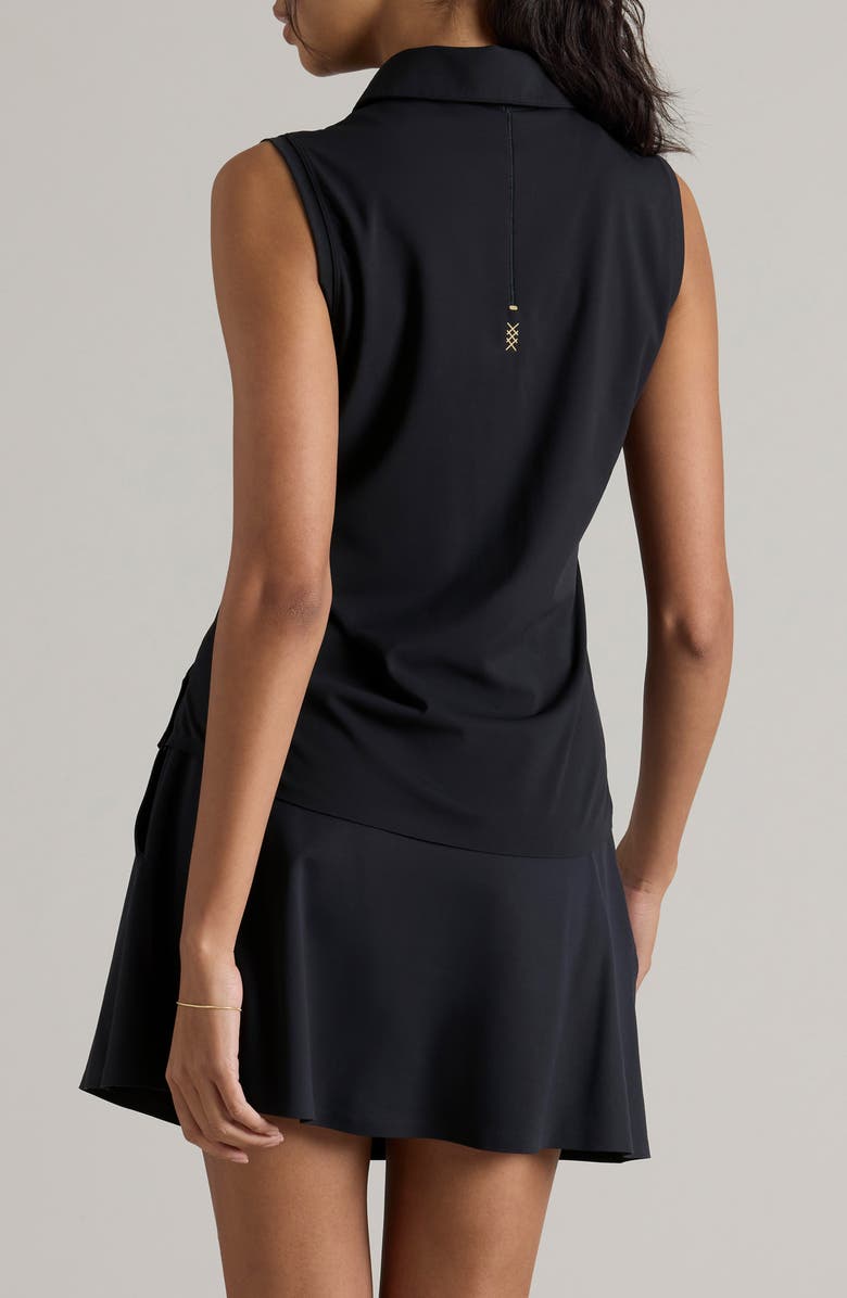 Rhone Course to Court Sleeveless Polo, Alternate, color, Black