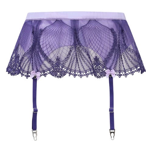 Scarlett Gasque The Forget-me-not Suspender In Purple