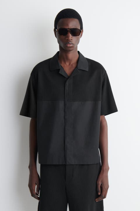 Relaxed Contrast-panel Shirt