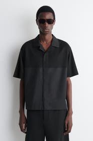COS Relaxed Contrast-panel Shirt