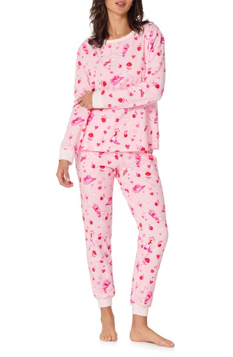Print Stretch Organic Cotton Pajamas (Regular & Plus)