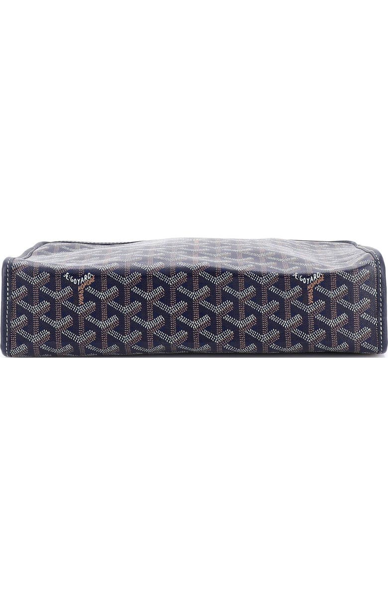 Pre-Owned Goyard Jouvence Toiletry Pouch Coated Canvas GM, Alternate, color, Blue