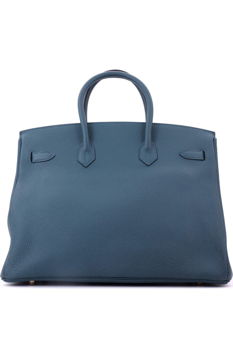 Pre-Owned Hermes Birkin Handbag Blue Togo with Gold Hardware 35, Alternate, color, Colvert