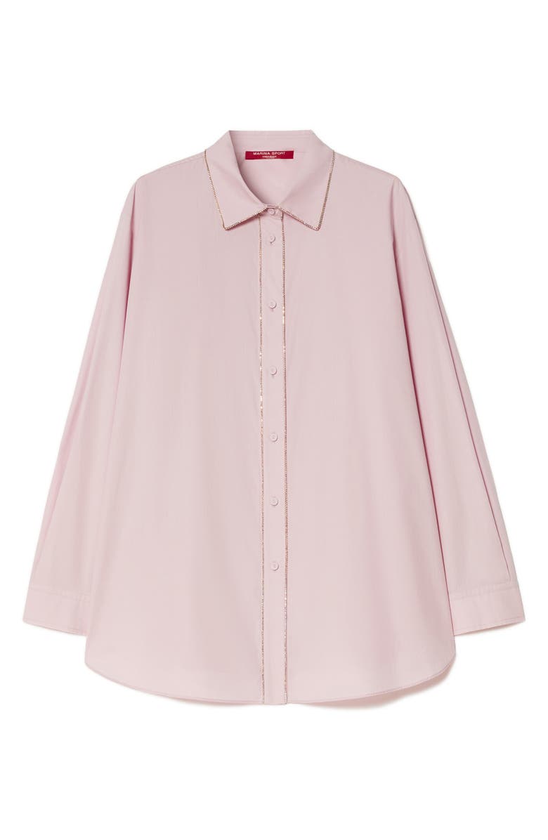 Marina Rinaldi Mrs. Sante Cotton Shirt, Main, color, Pink