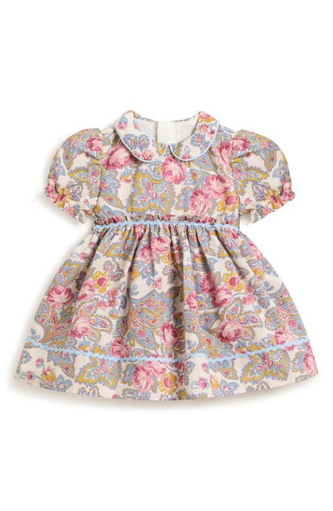 Mira Boho Floral Peter Pan Collar Dress