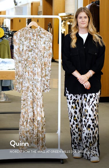 ZIMMERMANN 3831PSS255TNLP 関税送料込 Zimmermann Chintz Semisheer Tiered Long Sleeve Dress | Nordstrom