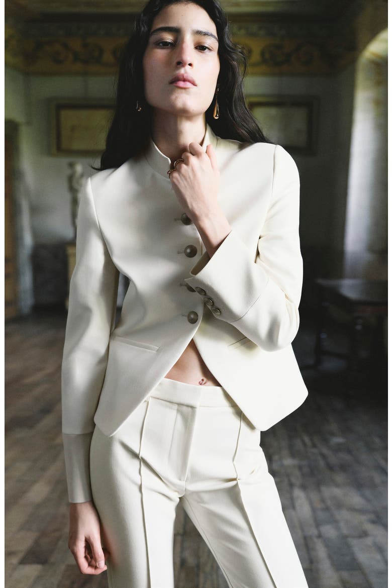 Negroni Structured Jacket, Alternate, color, OFF WHITE