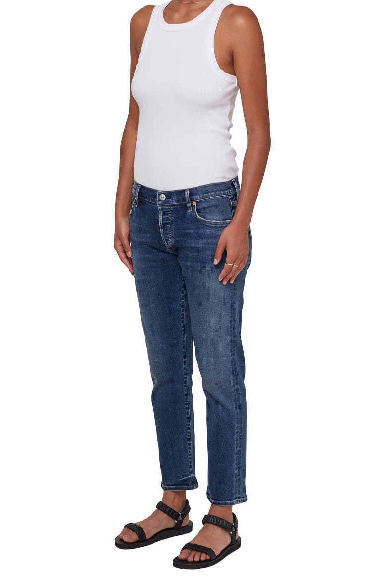 Emerson Mid Rise Slim Boyfriend Jeans, Alternate, color, LONG WEEKEND