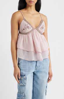 Embroidered Detail Cami