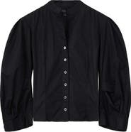 AllSaints Maud Lace-Up Long Sleeve Top