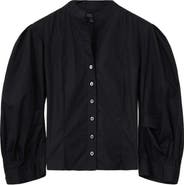 AllSaints Maud Lace-Up Long Sleeve Top