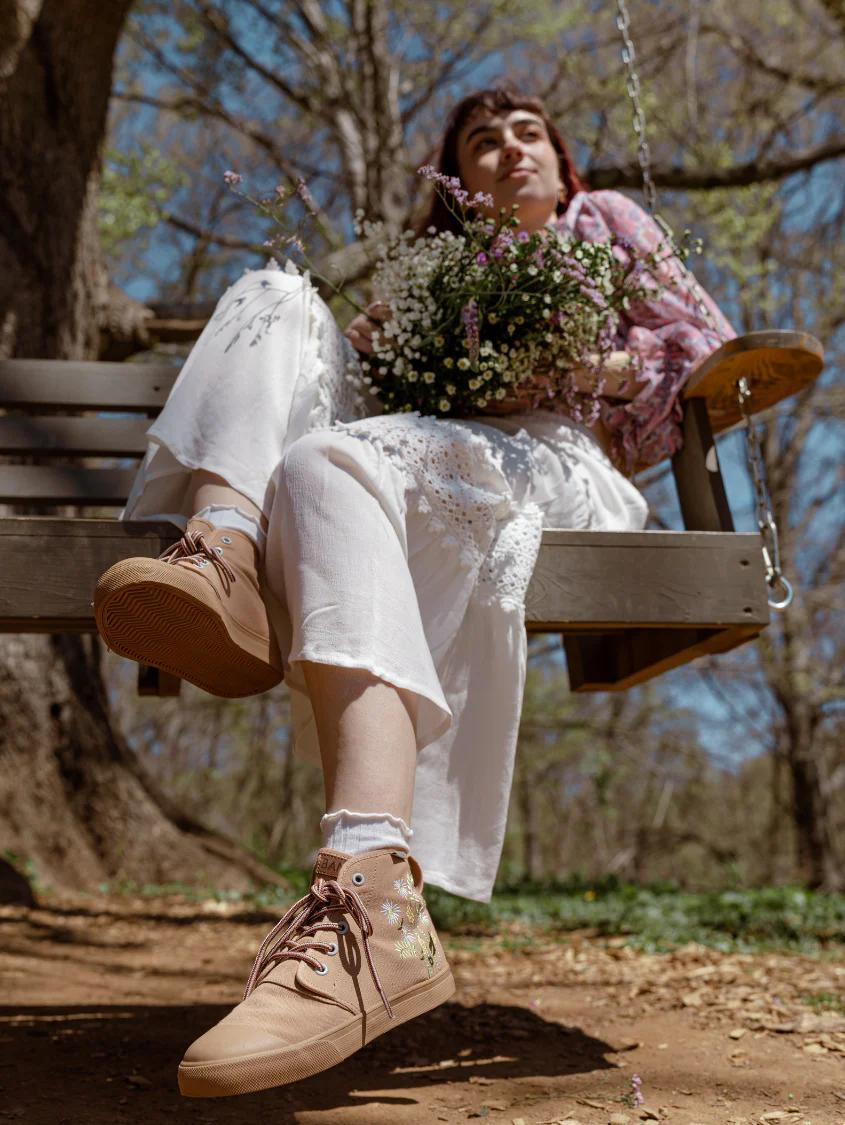 BANGS SHOES Boone High Tops, Alternate, color, Light Brown