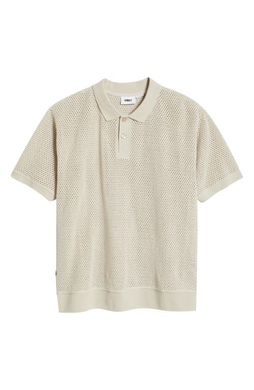 Obey Saratoga Open Stitch Cotton Polo