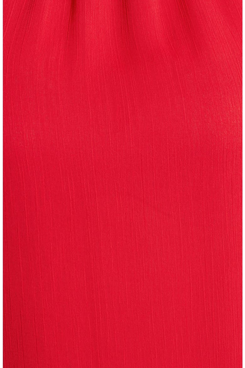 Smocked Neck Blouse, Alternate, color, ROSSO