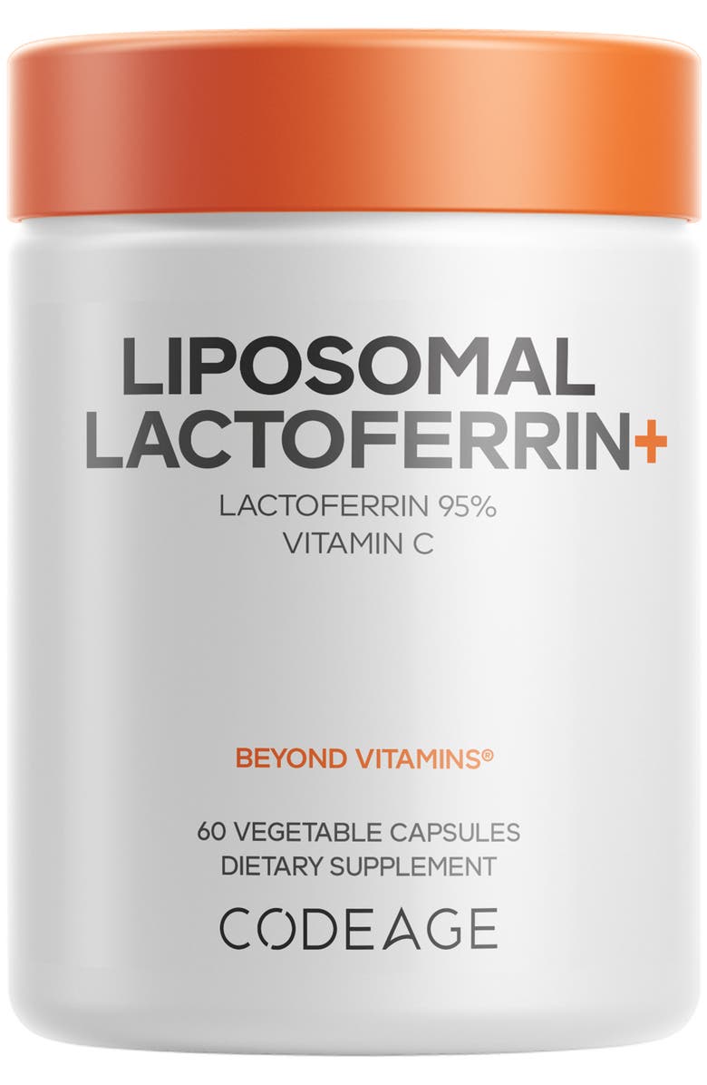 Codeage Liposomal Lactoferrin+, Main, color, White