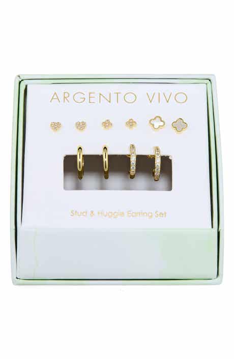 ARGENTO VIVO Clover Set of 5 Assorted Stud & Hoop Earrings