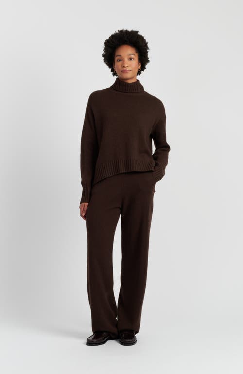 Chinti & Parker Pure Cashmere Relaxed Rollneck Sweater In Brown