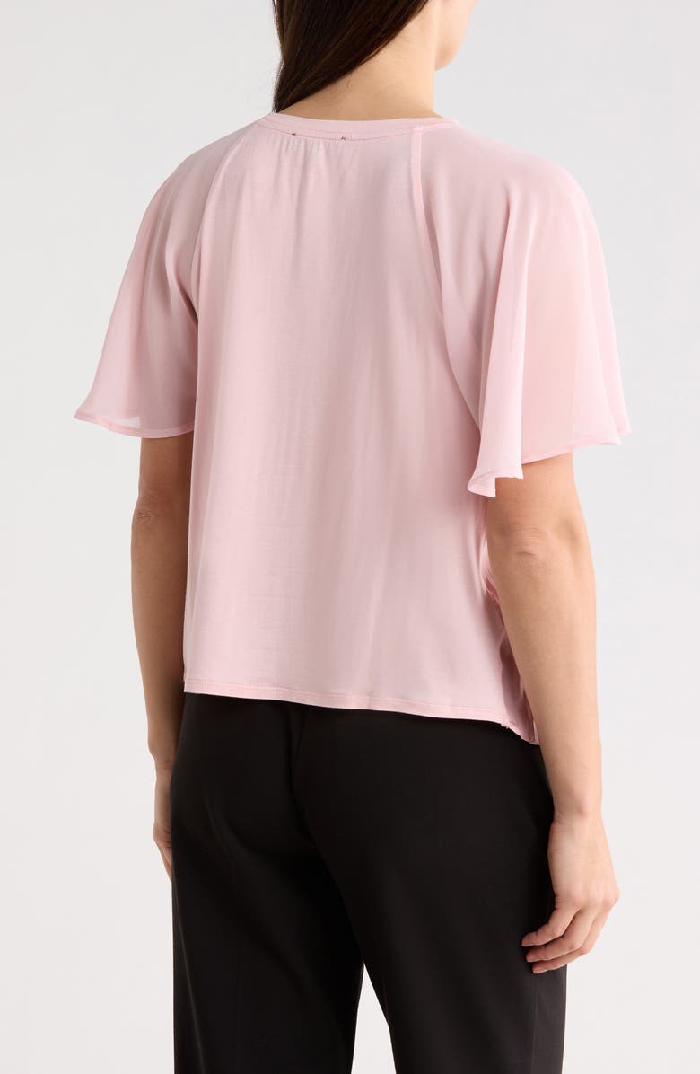 KAY UNGER SPORTSWEAR Pleated Top, Alternate, color, Pale Pink