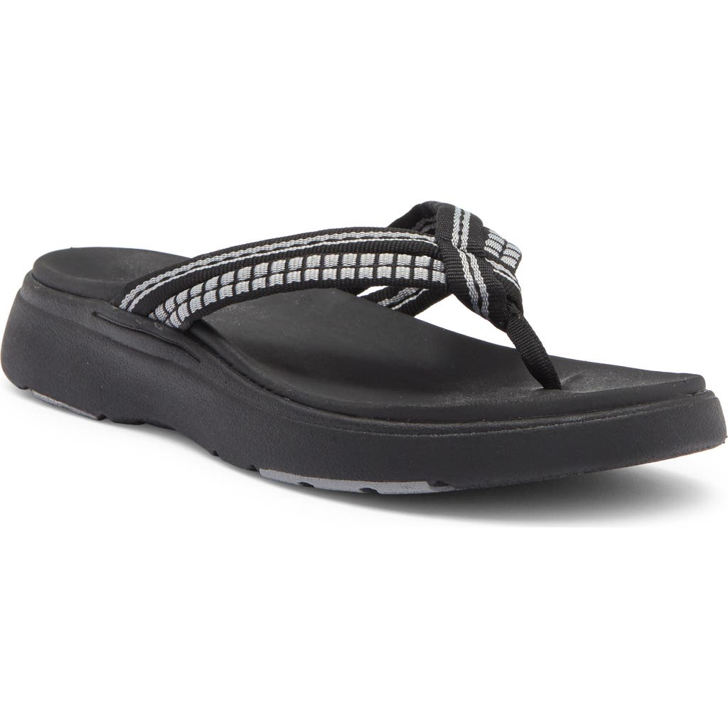 Mykos Nami Platform Flip Flop In Black