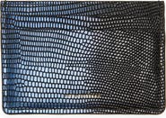 Strathberry Lizard Embossed Leather Card Case