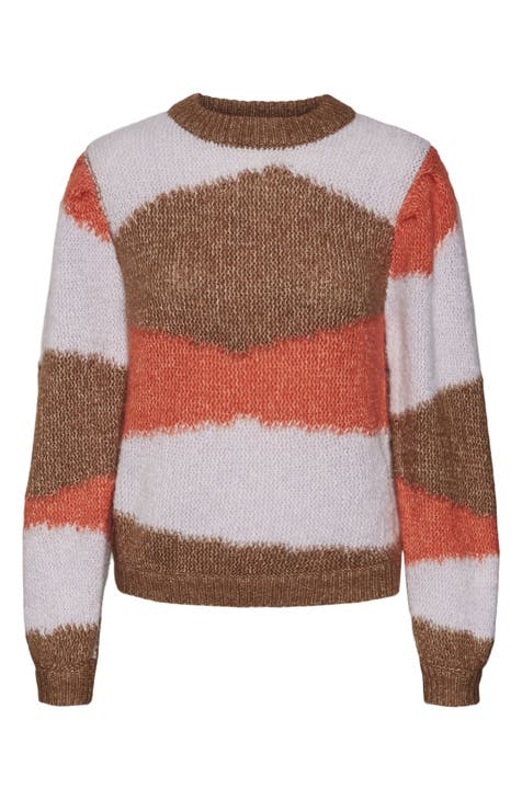 Vero sold Moda Jo Knitted Pullover Sweater Blouse In Desert Rose