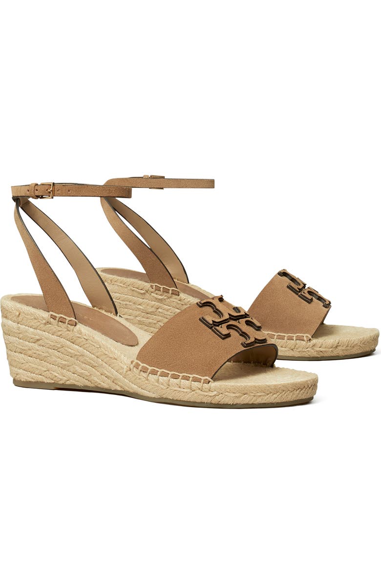Tory Burch Ines Ankle Strap Espadrille Platform Wedge Sandal, Main, color, Ceramic Taupe