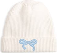 Sweet Wink Blue Bow Patch Beanie (little Kid & Big Kid)